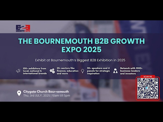 Bournemouth B2B Growth Expo 2025| Book Your Stand at a Premier B2B Show